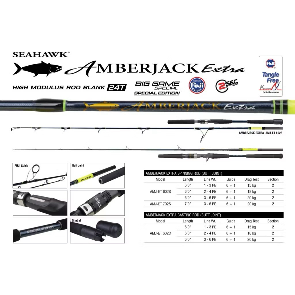 Joran Pancing Seahawk Jigging Amberjack Extra