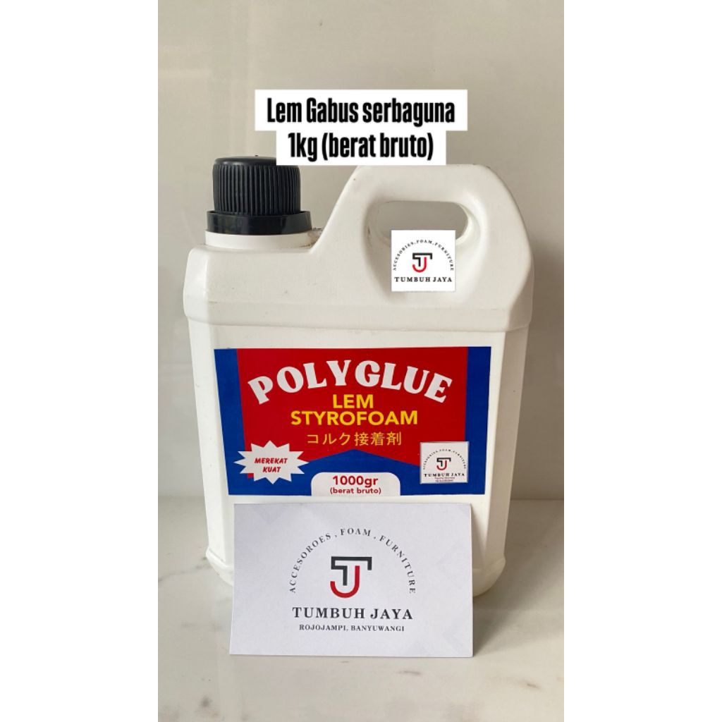 

Lem Gabus Serbaguna/Lem Styrofoam/Lem Serbaguna/Lem bening/Lem Gabus 1kg/Styrofoam Glue
