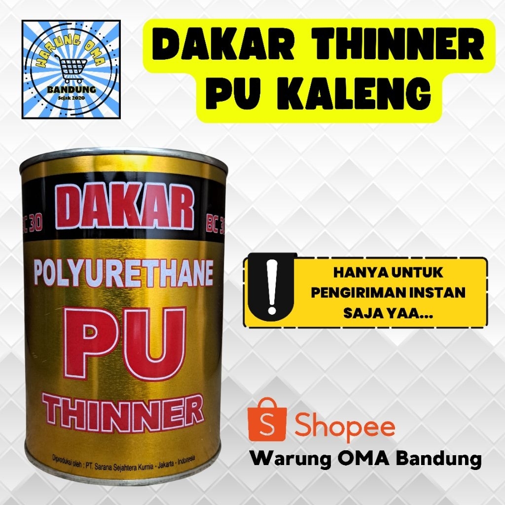 Dakar Thinner PU BC 30 Kaleng