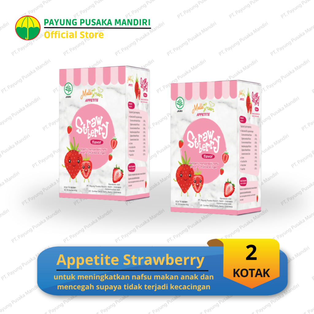 

Mellegreen Apptite Strawbery PREMIUM, harga ekonomis