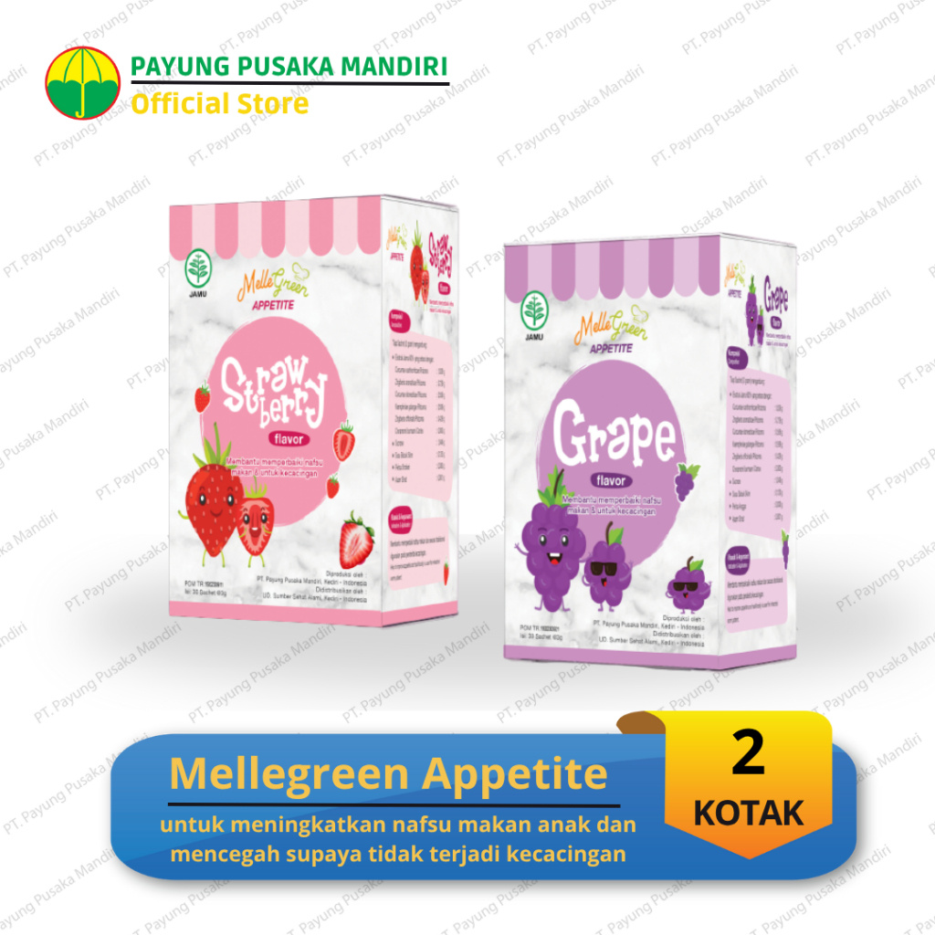 

Mellegreen Appatite Strawberry & Anggur PREMIUM