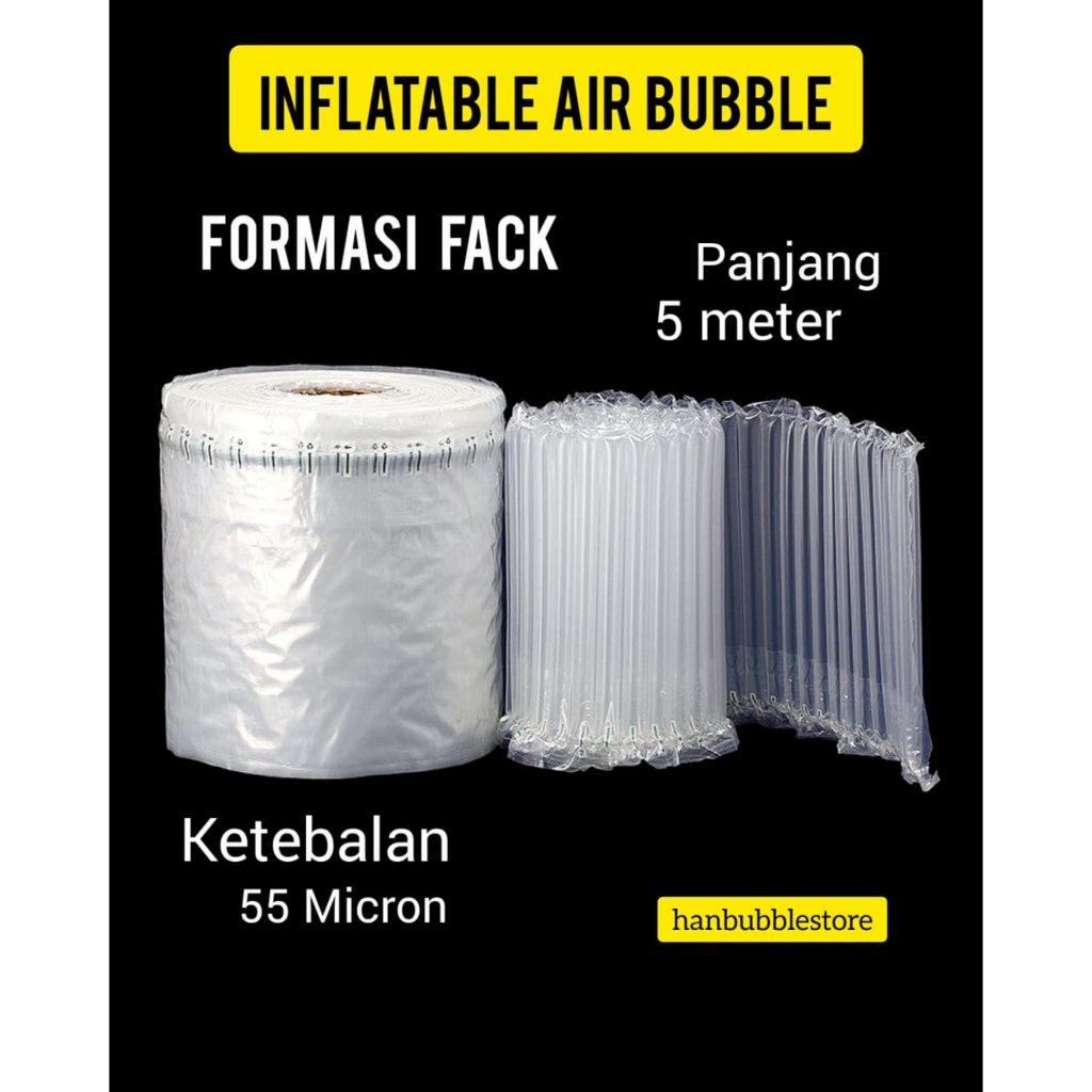 

Inflatable Air Bubble / Cushion Column Bubble Wrap Ukuran 5m