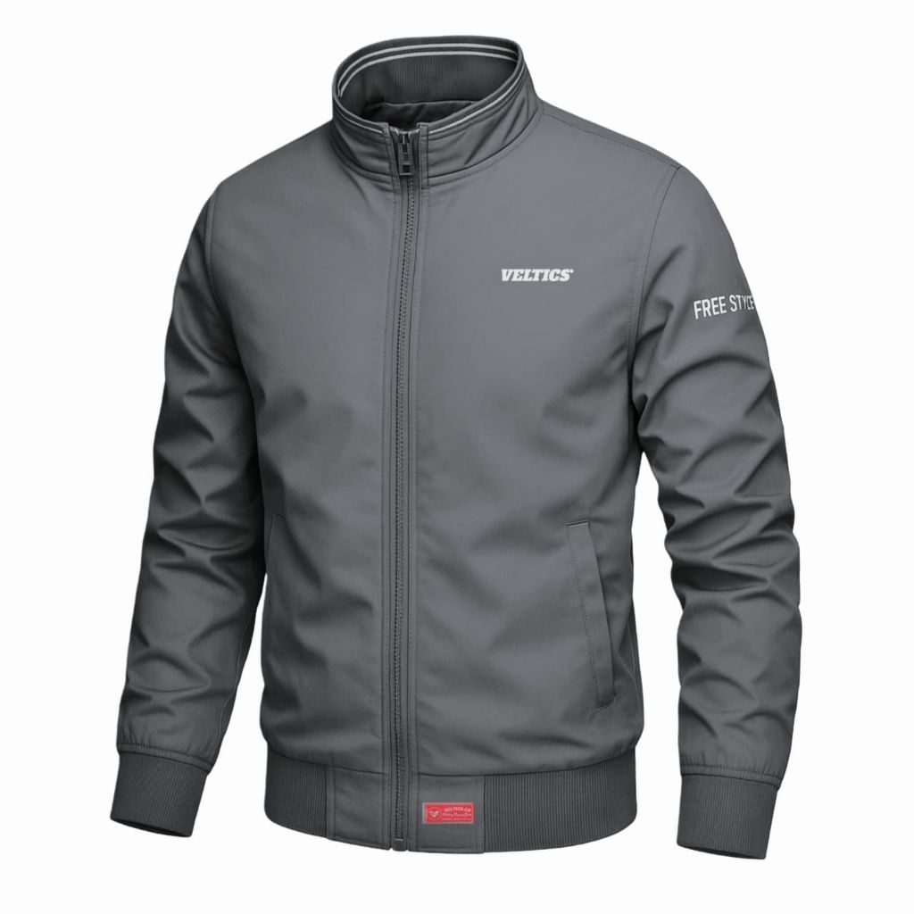 Best Deals Veltics Jaket Bomber Retro Freestyle Jaket Parasut Pria Wanita Simple Jaket Motor