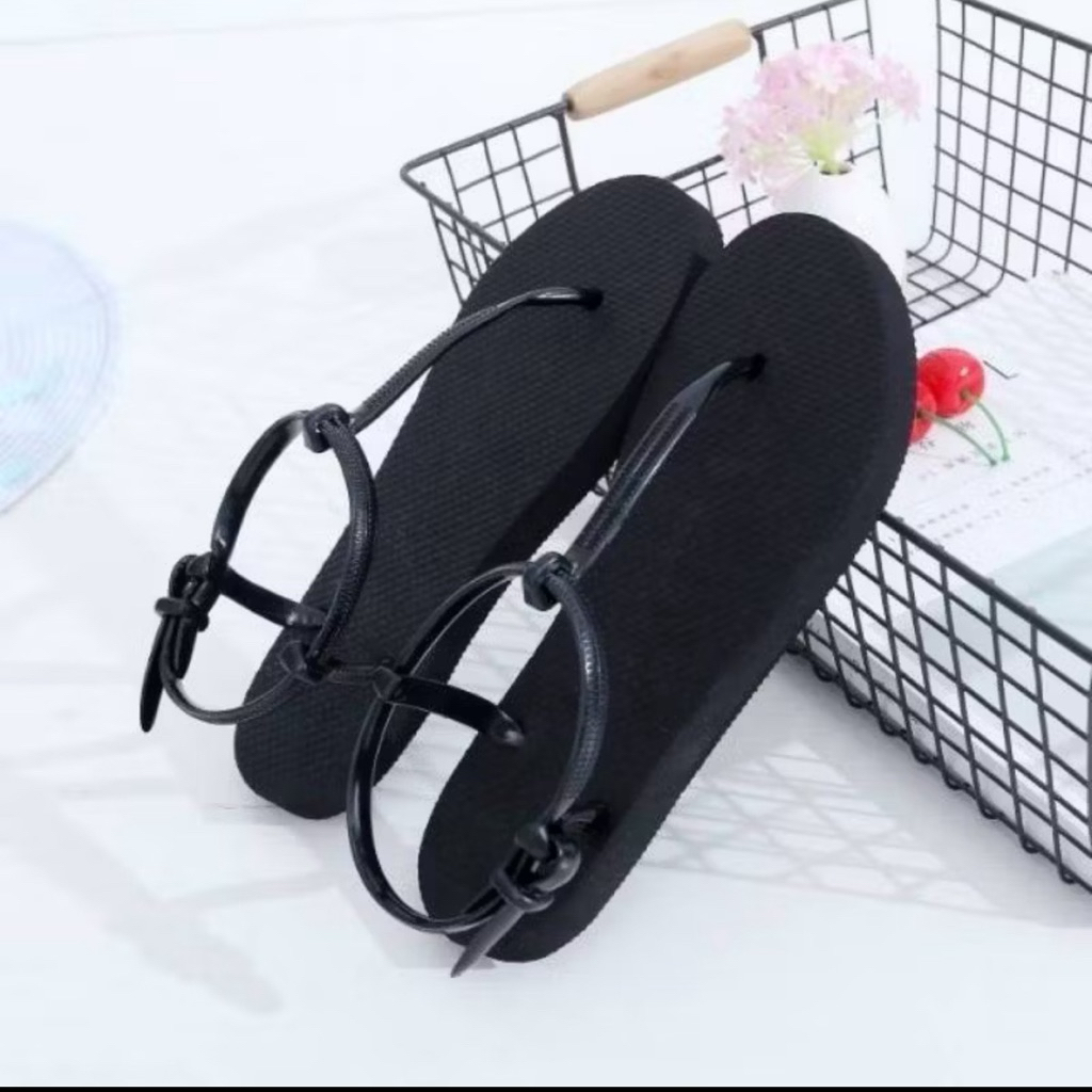 Sandal jepit wanita tali belakang boloni