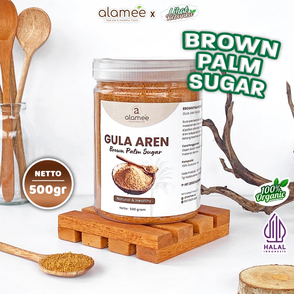 

ALAMEE Gula Aren Asli Bubuk Pure Palm Sugar Organik Semut Powder Natural Organic 500gr LIHAT KEBUNKU