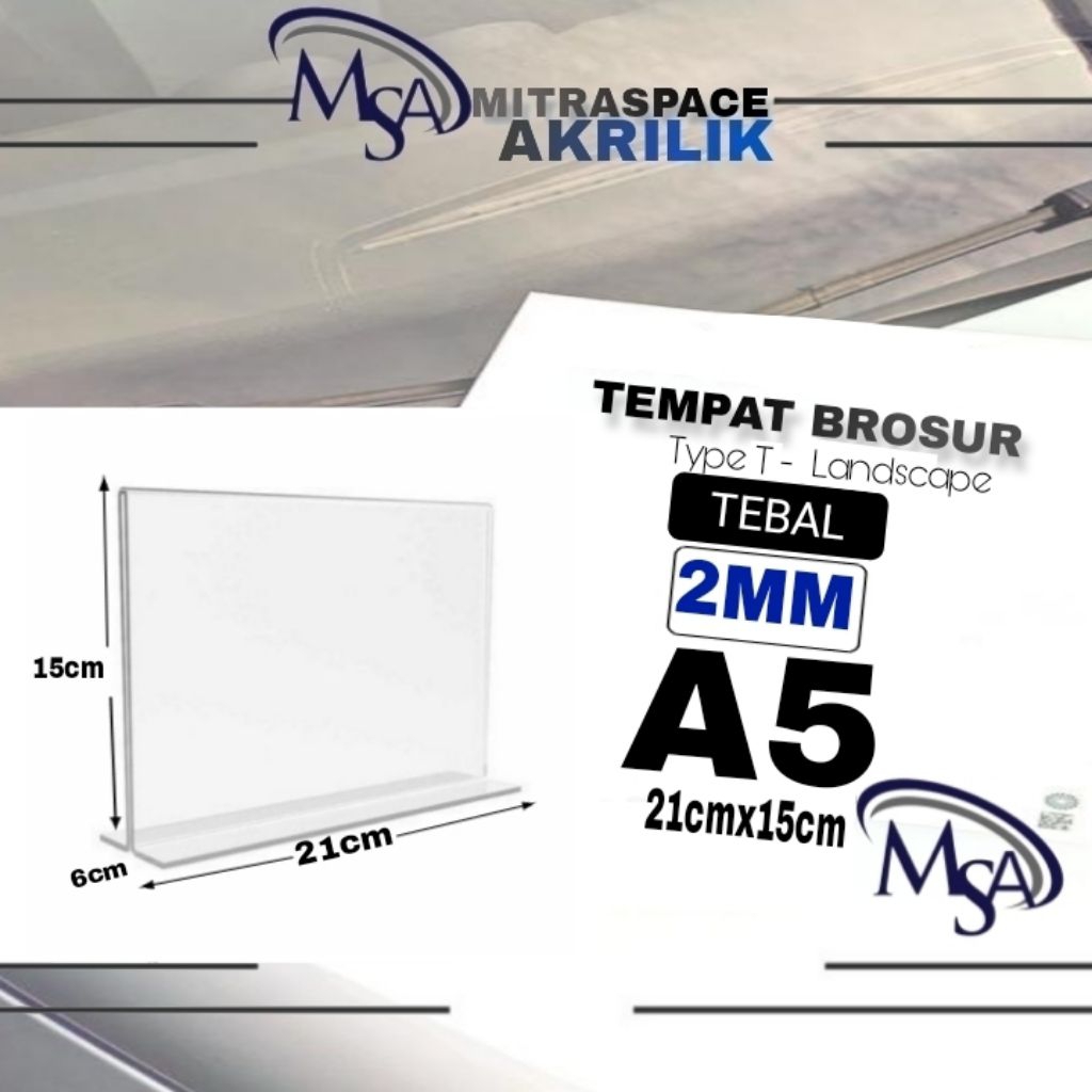 

Akrilik Tent Holder A6 T Akrilik A5 T LANDSCAPE /A5 T / Acrylic 2mm