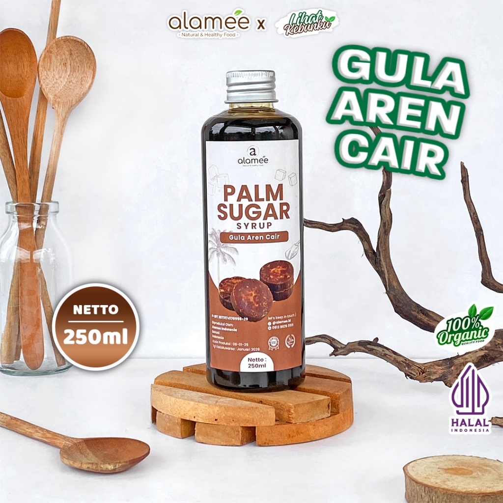 

ALAMEE Gula Aren Organik Cair Syrup Palm Sugar Organic Liquid Pure Murni Brown Sirup Natural 250ml LIHAT KEBUNKU