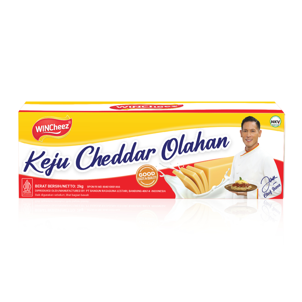 

New // Keju Wincheez Cheddar Cheese 2Kg (Isi 8) - Karton // 100% Original