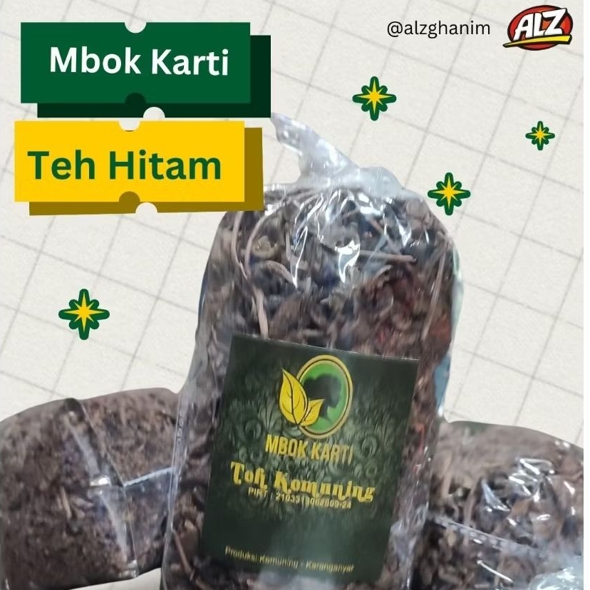 

Teh Kemuning Mbok Karti Teh Hitam 180 Gram Oleh Oleh Khas Kemuning