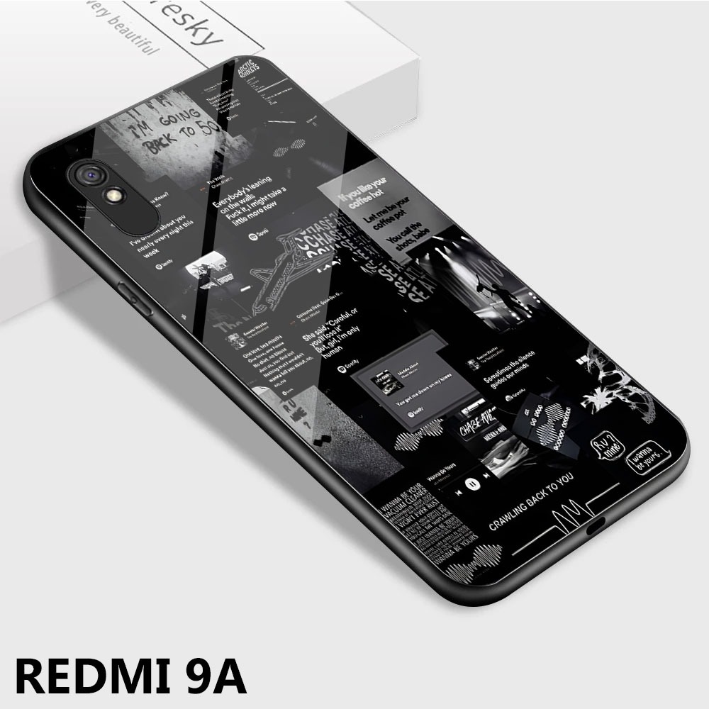 Case Xiaomi Redmi 9A 9C 10C 12C Motif [ Aesthetic M07 ] Case Hp 9A Glossy Casing Softcase Bisa cod