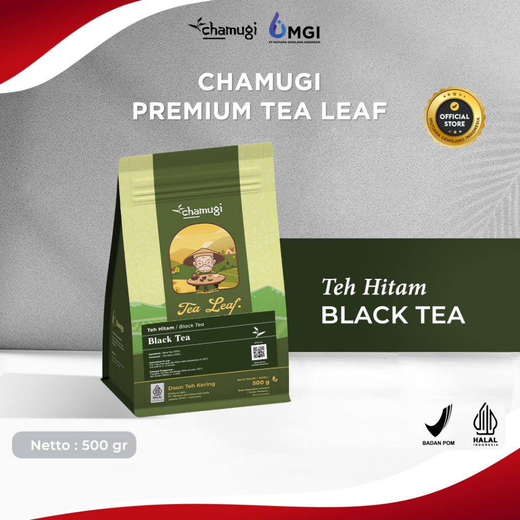 

CHAMUGI Tea Leaf Daun Teh Black Tea , Oolong Tea , Green Tea , Jasmine Tea 500 Gr Mutiaragemilangid