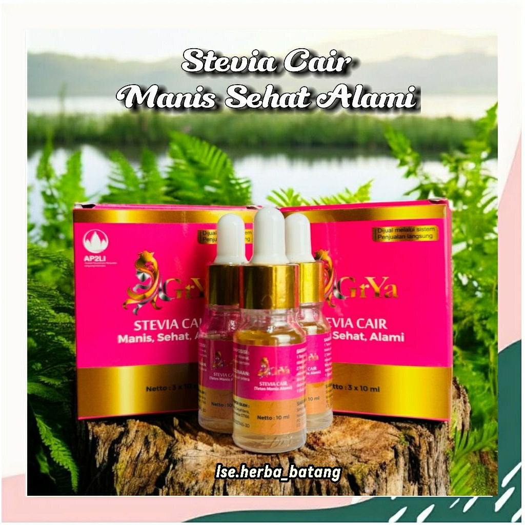 

Stevia Cair Tetes Pemanis Alami Grya Beauty 1 BOX (isi 3pcs) Free Member