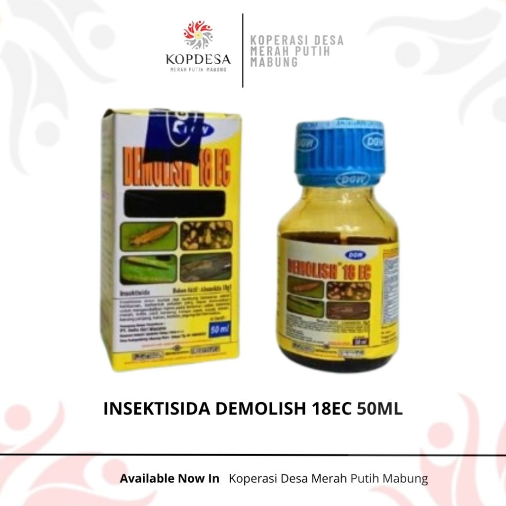 Insektisida Demolish 18EC 50ML - Obat Pengendali Hama