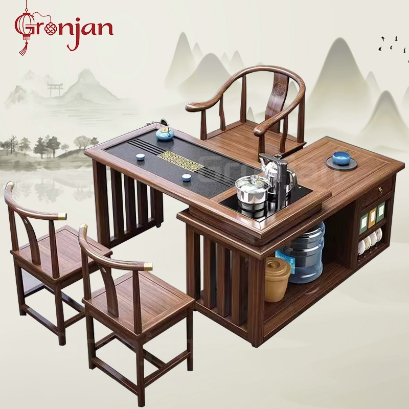 Meja Teh/Meja Teh Cina/Meja Teh Yang Dapat Diputar/Meja Pertemuan/Meja Teh/Meja Konferensi/Meja Kayu