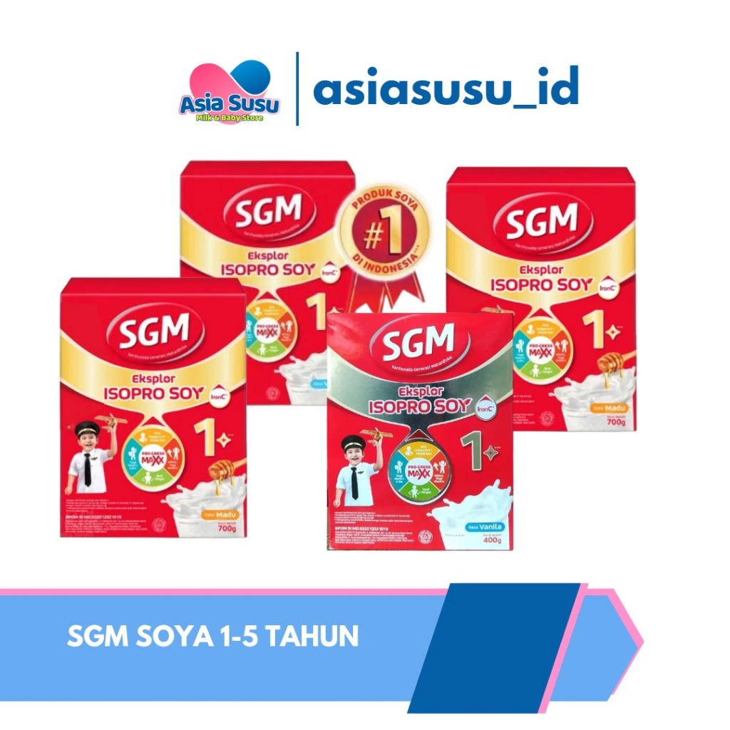

SGM SOYA - Sgm Eksplor ISOPRO SOY 1+ Vanilla / Madu 700gr - Susu Pertumbuhan