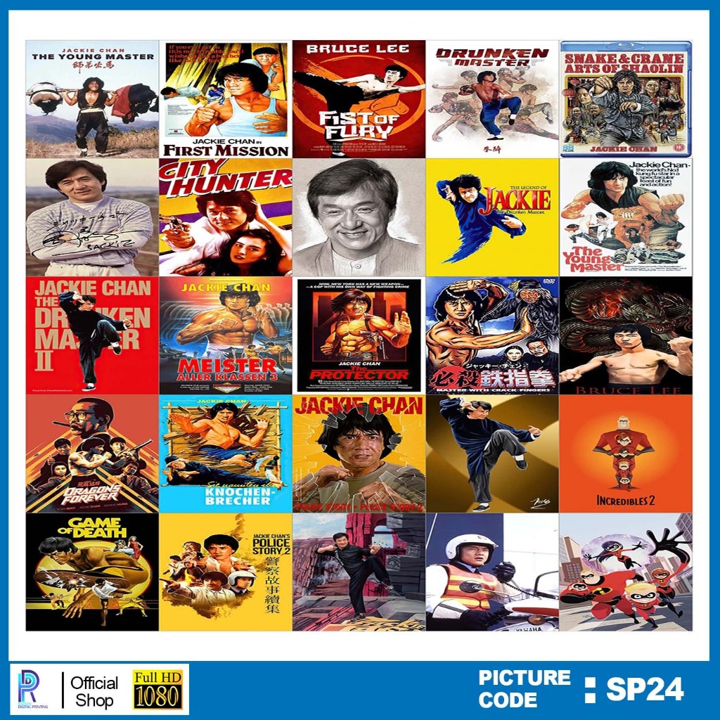 

STIKER JACKIE CHAN , STICKER JACKIE CHAN , PAKET STIKER JACKIE CHAN PER 25 PCS , KODE SP24
