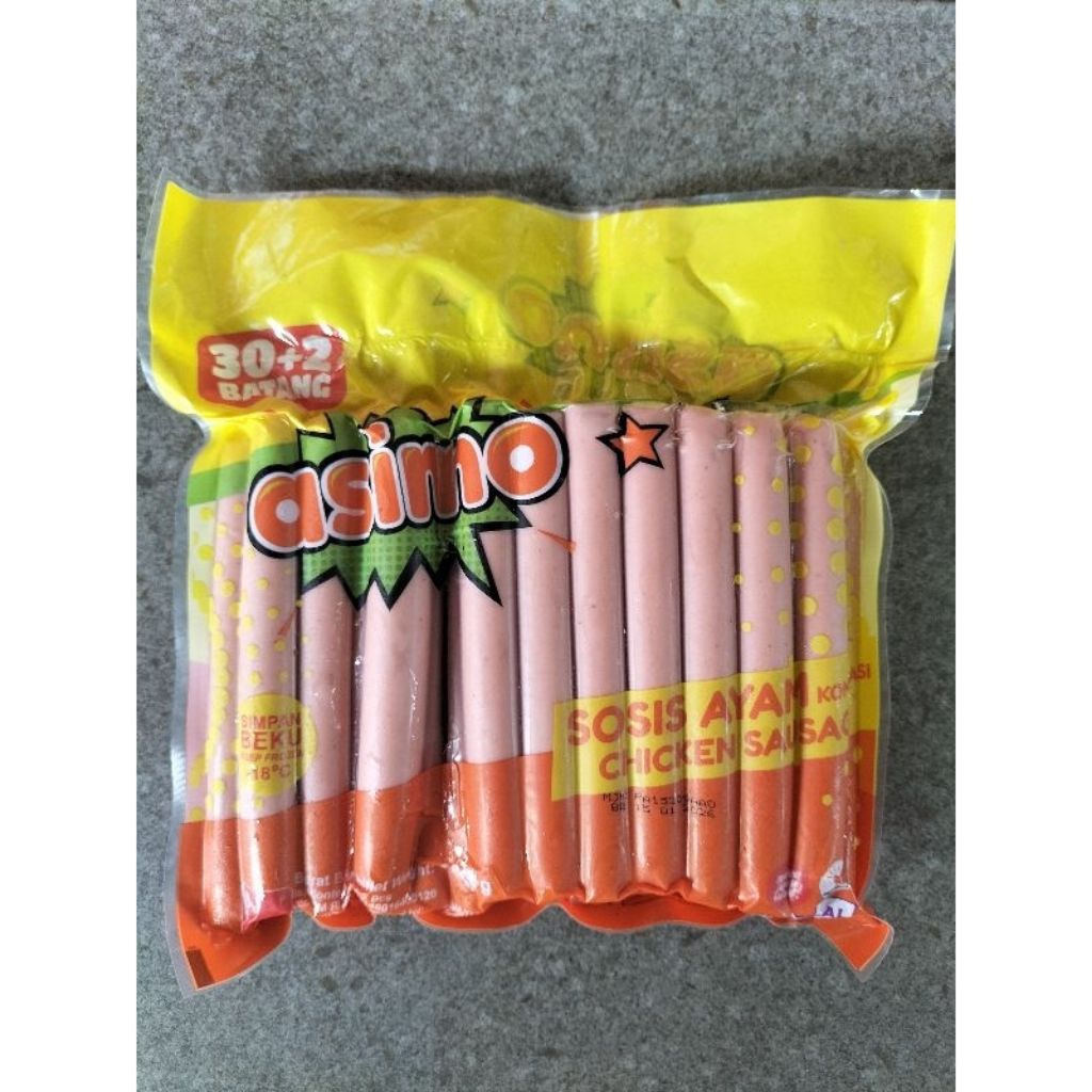

Asimo Sosis Ayam 1 kg (Frozen Food)