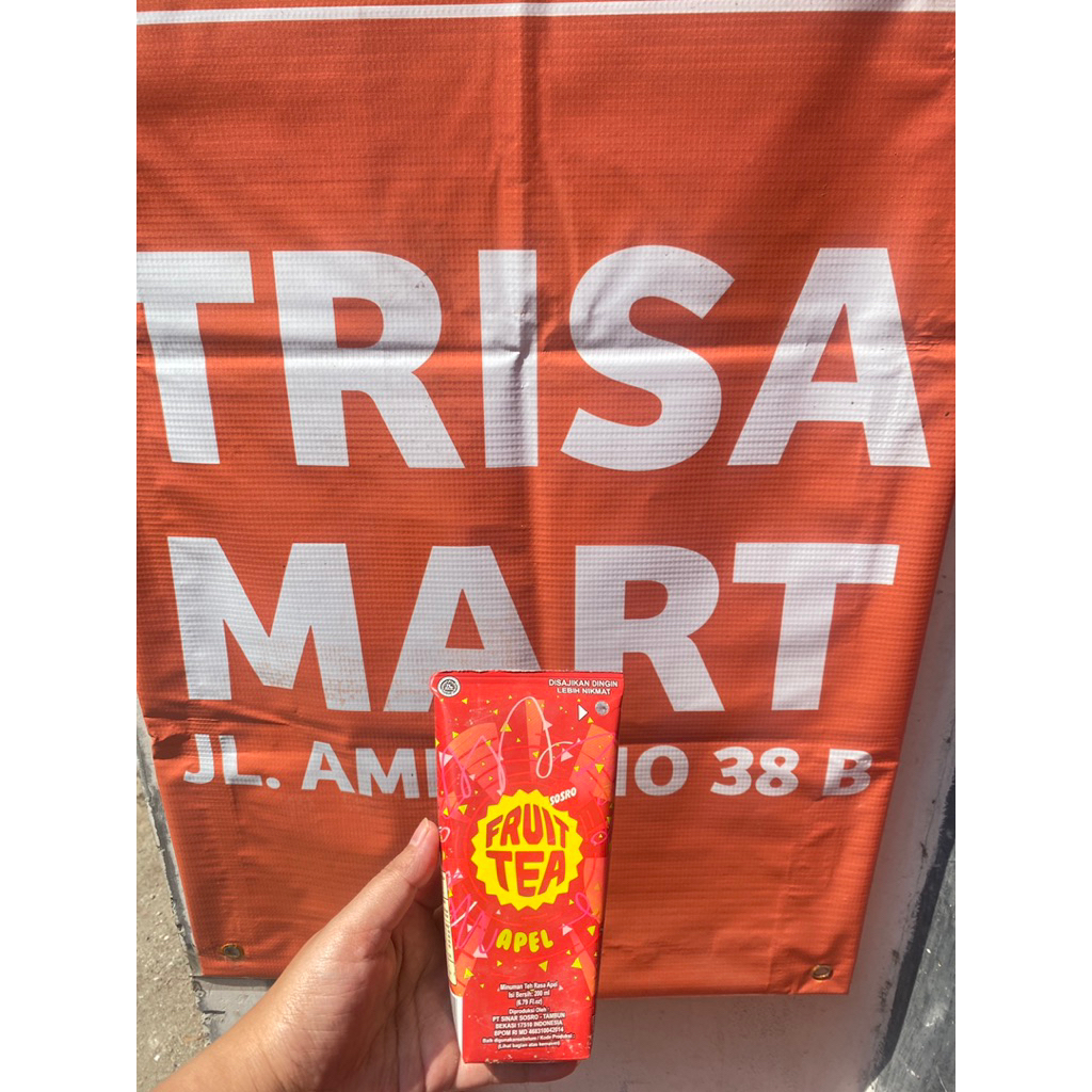 

Fruite genggam eceran/satuan rasa apel 200ml