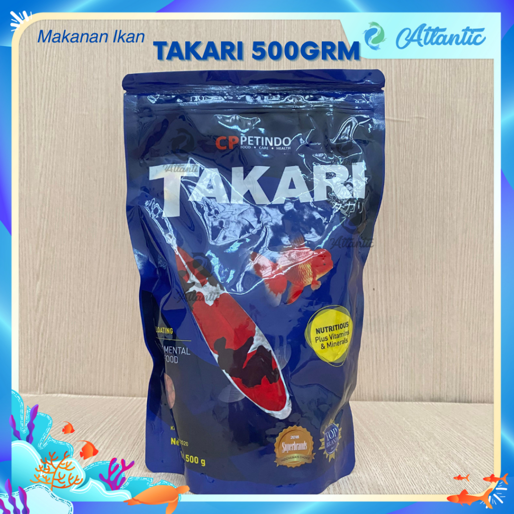 Takari 500 Gram 500g 500 gr Pakan Ikan Hias Takari Makanan Ikan Koi