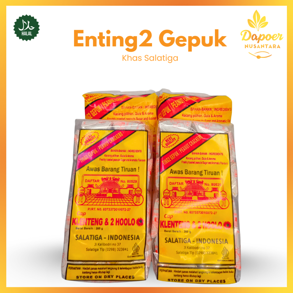 Enting Enting Gepuk Kacang Cap Klenteng 2 Holo Ukuran Besar Isi 50 Asli Semarang