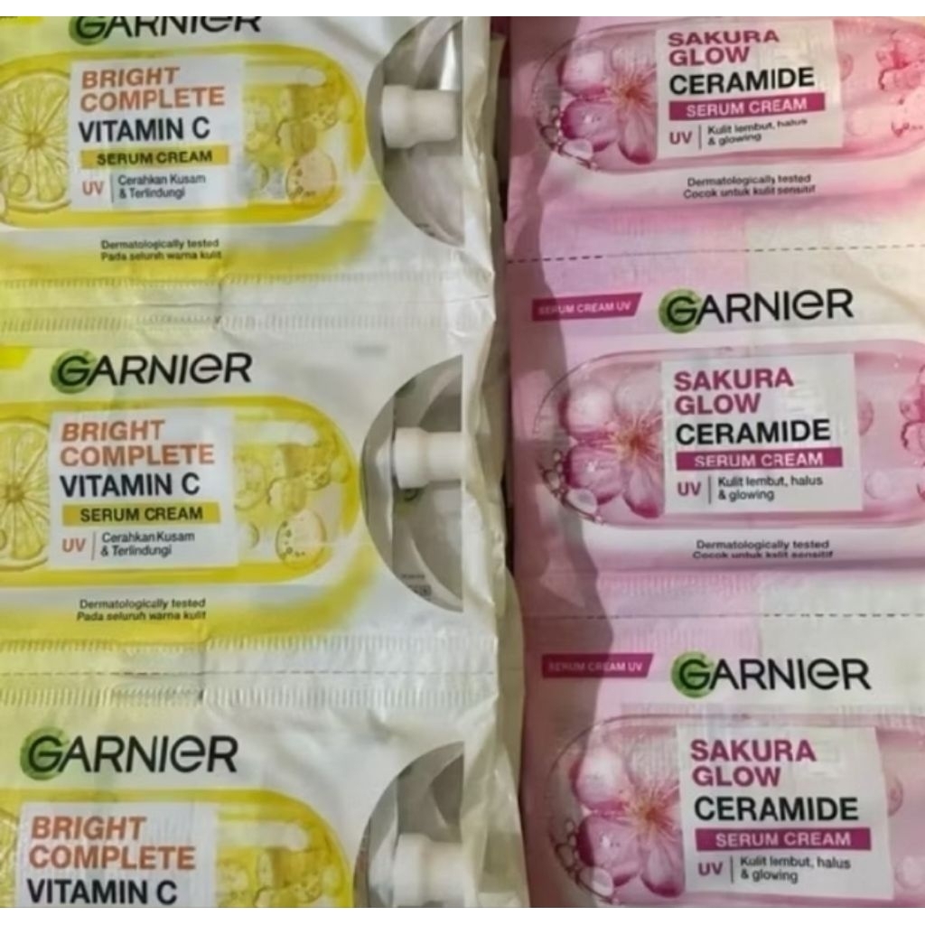 Garnier Cream Serum Sachet 1 Renceng isi 12 sachet @9ml