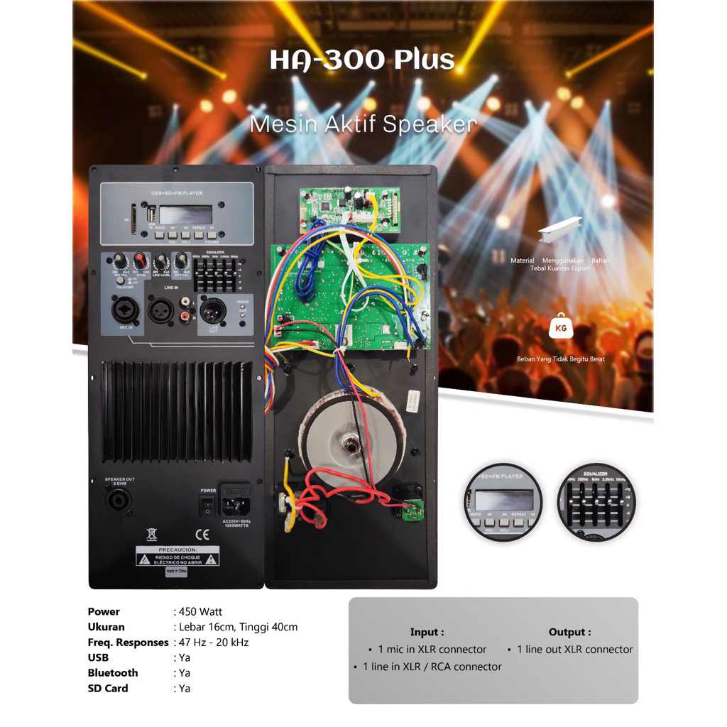 mesin speaker aktif / power kit Aktif