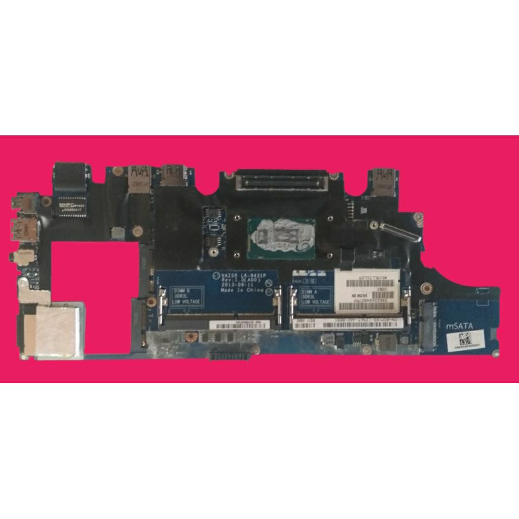 Motherboard Mainboard Laptop DELL Latitude  E7240 Mainboard Core  i5-Gen4 Normal 100% Terimakasih