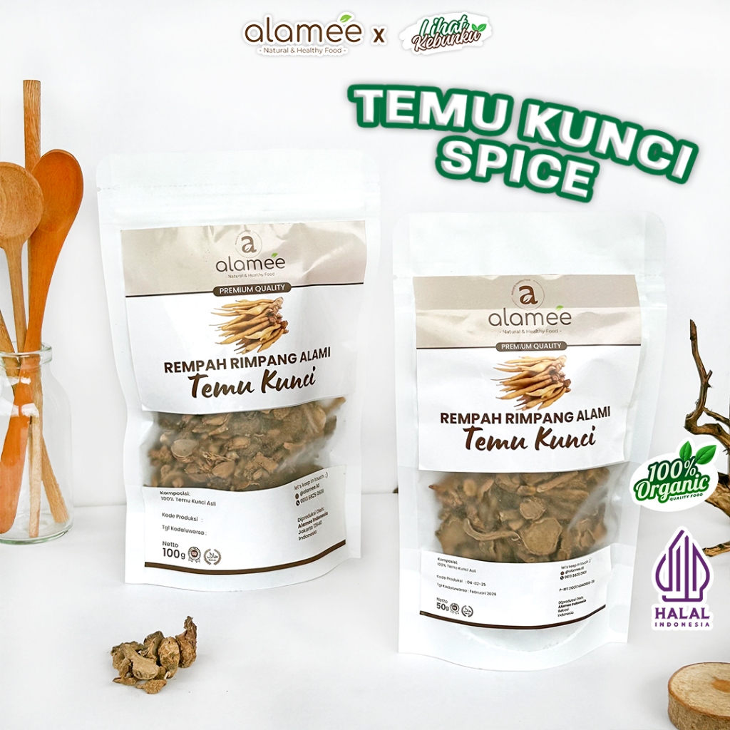 

ALAMEE Temu Kunci Kering Fingerroot Rempah Rimpang Alami Iris LIHAT KEBUNKU