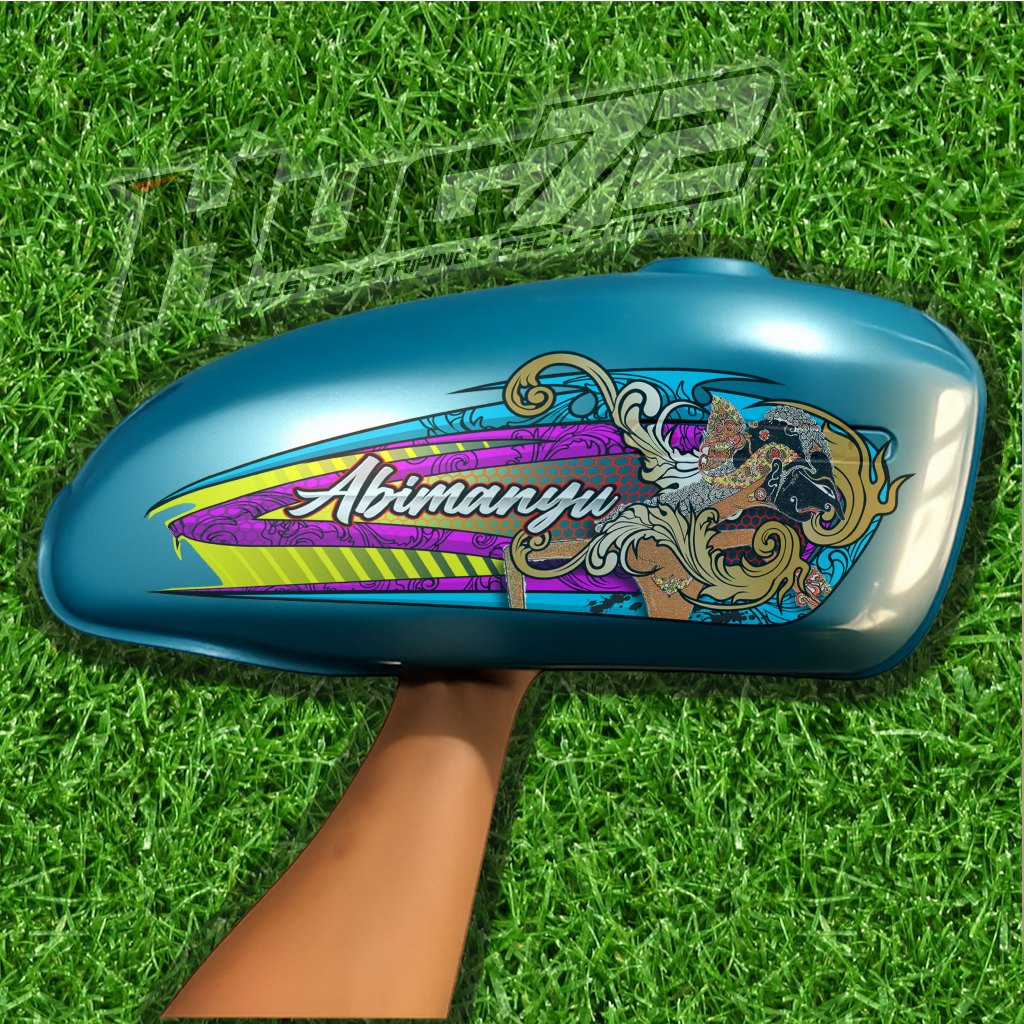 01 STICKER STRIPING MOTOR CB 100 - STICKER STRIPING MOTOR CB 100 PREMIUM GRAFIK