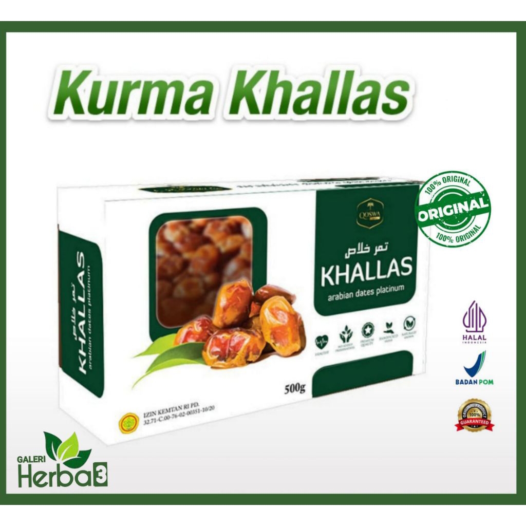 

Kurma Khalas Qoswa 500 grm