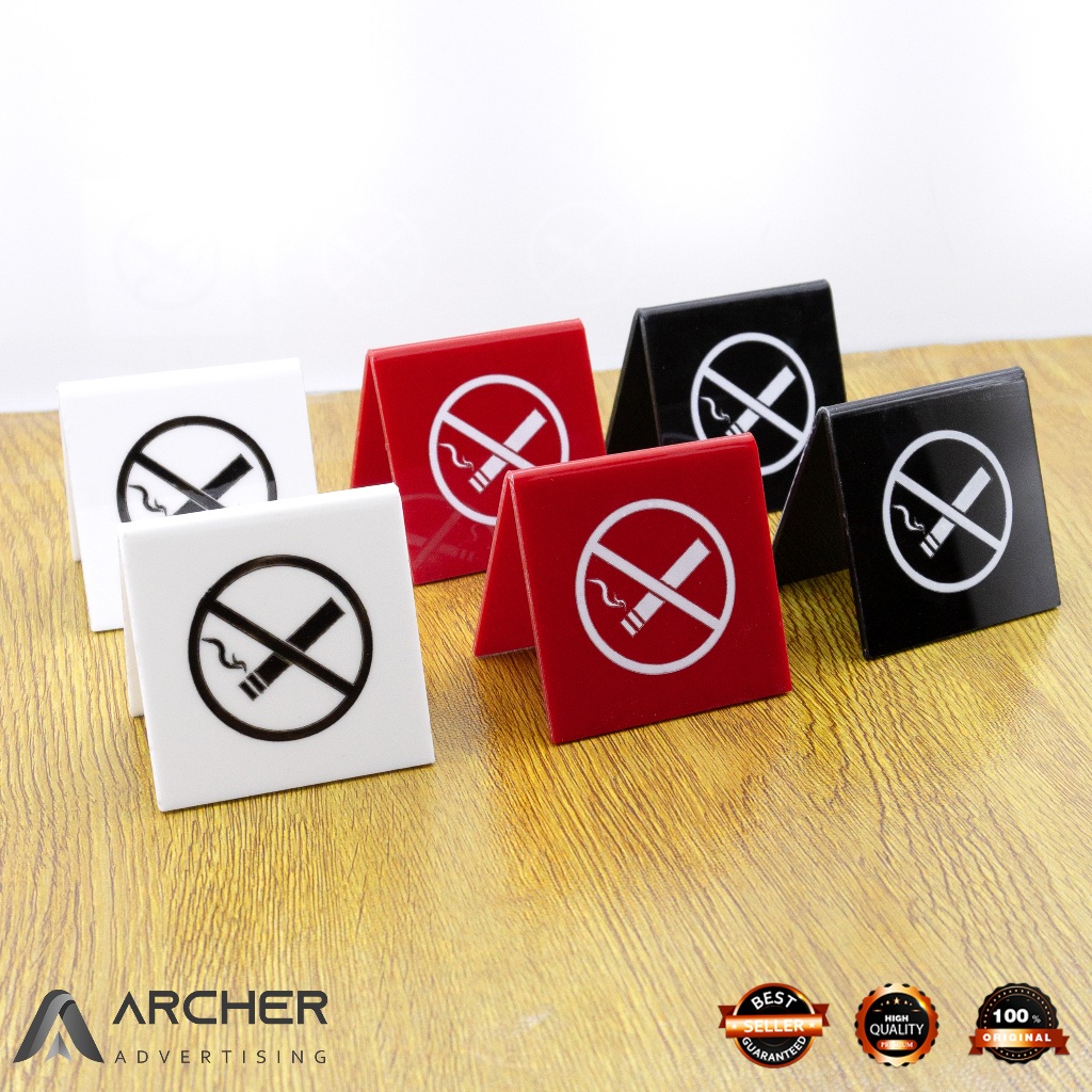 

NO SMOKING STAND MEJA TANDA DILARANG MEROKOK TIPE V