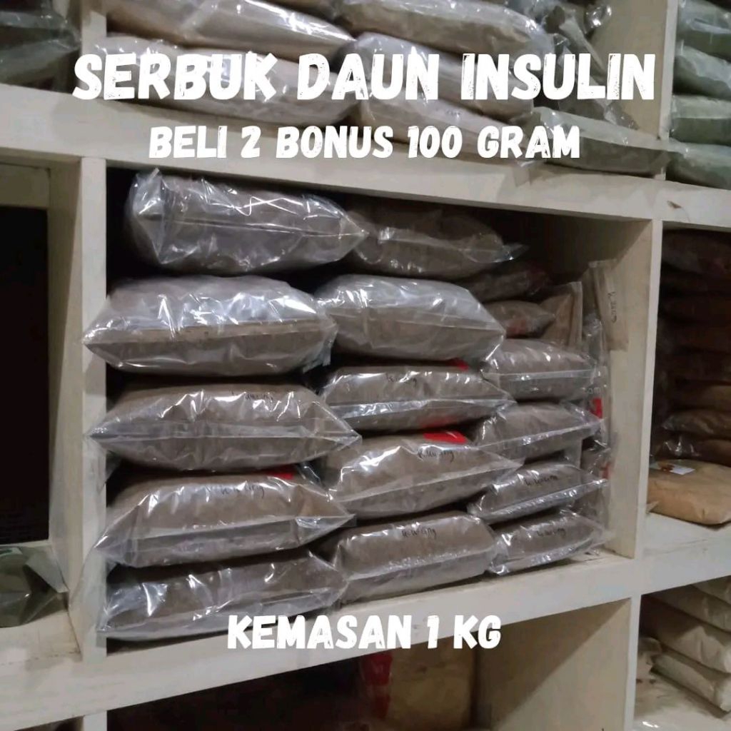 

Bubuk Daun Insulin Asli 1kg 1000 Gram Untuk Diabetes Murni Organik