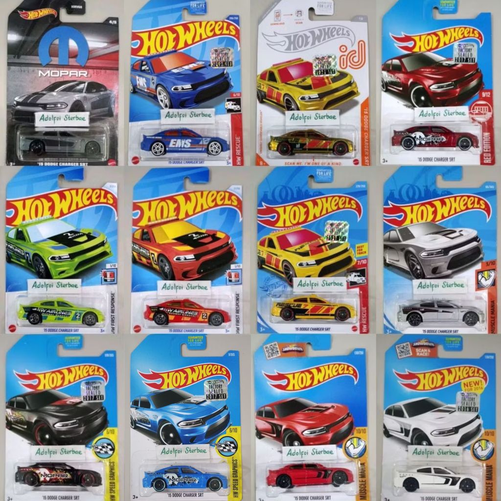 hotwheels hot wheels '15 dodge charger srt factory sealed red edition edisi ID hw rescue hw speed Gr