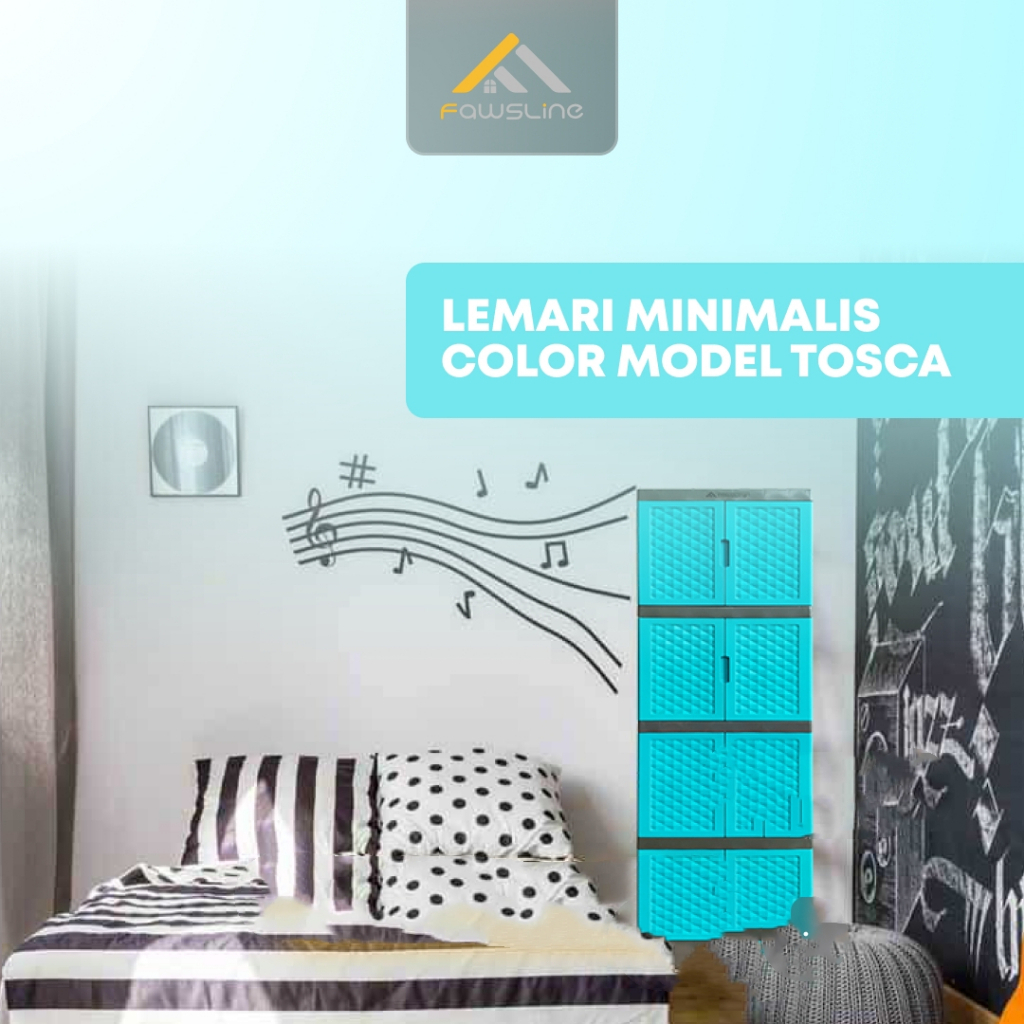 lemari 4 susun plastik / lemari baju / lemari susun/ lemari plasti/ lemari 4 susun plastik