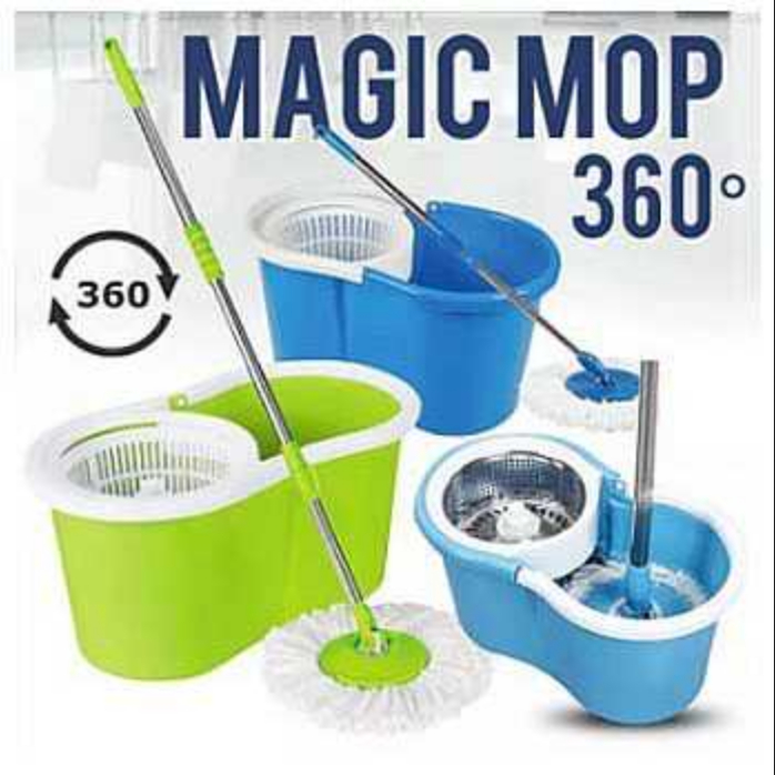Alat Pel Lantai Spin Mop / Spin Mop Pembersih Lantai Otomatis /  Kain Pel Spin Mop