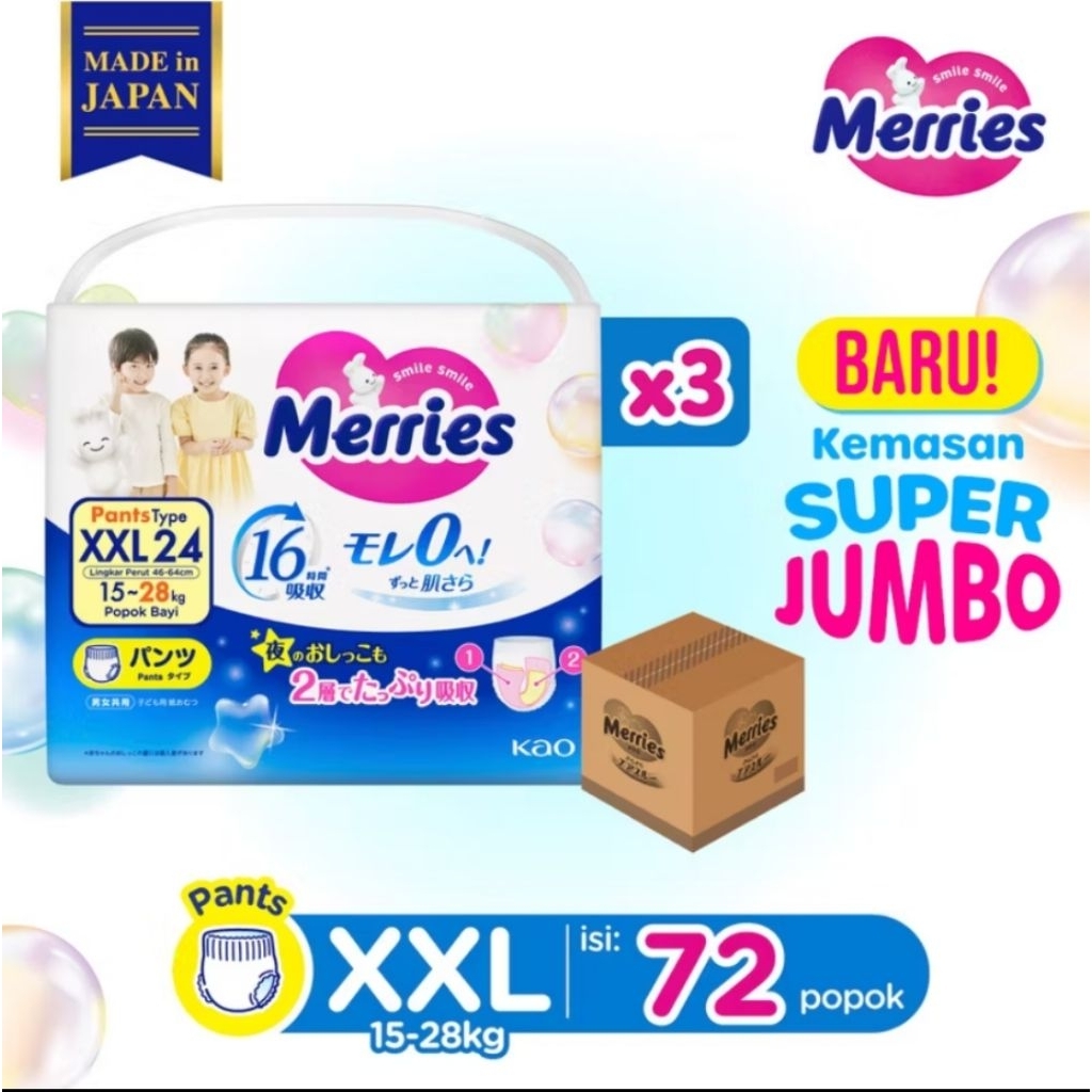 Merries Premium Pants XXL 24 / KARTON