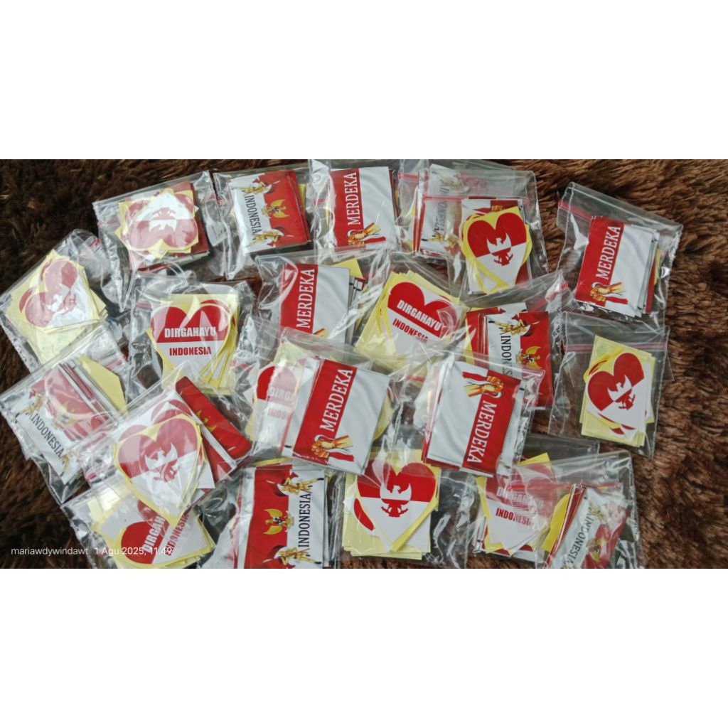 

Stiker pipi merah putih/Stiker pipi Agustusan/stiker bendera merah putih/aksesoris 17an