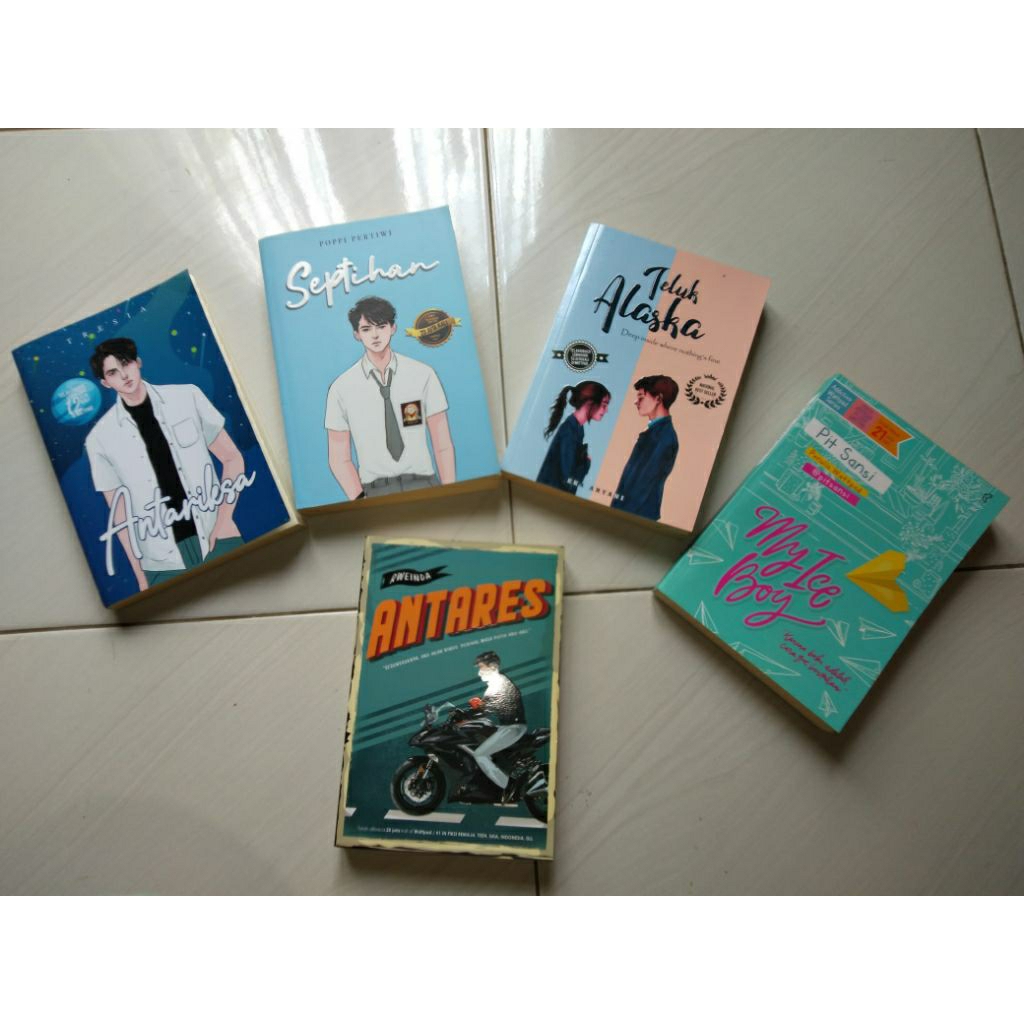 (BACA DESKRIPSI) Preloved Novel Original, Septihan, Antares, Teluk Alaska, Antariksa, My Ice Boy