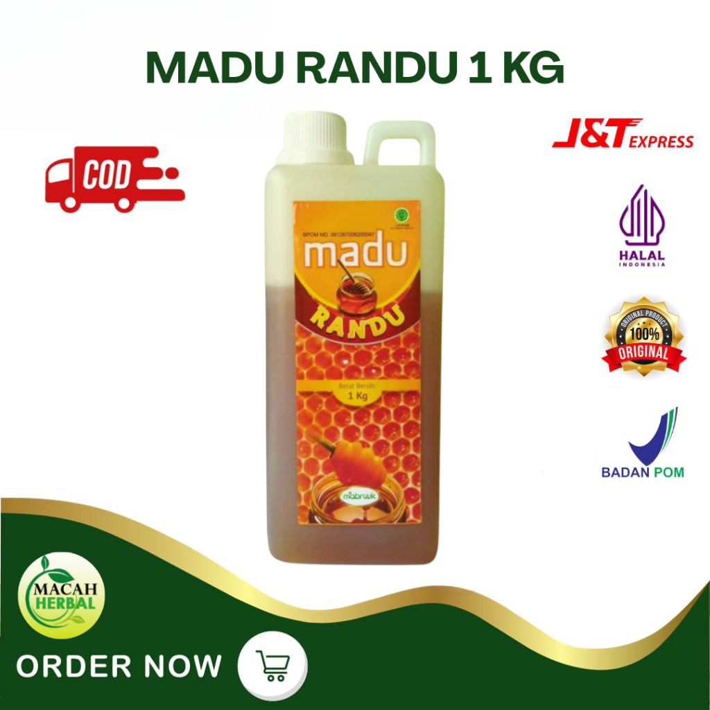 

MADU RANDU MABRUUK MADU MURNI 1 KG - MADU MANIS KOMPAN TANPA CAMPURAN