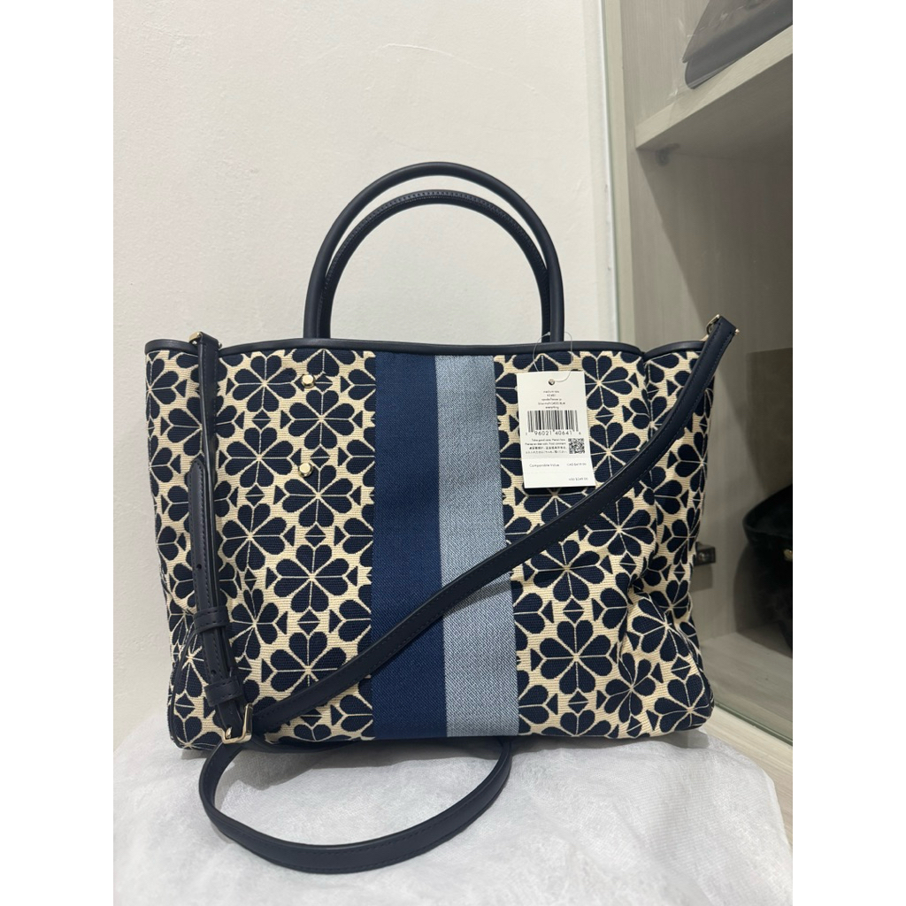 Kate Spade Medium Tote Spade Flower Blue Multi