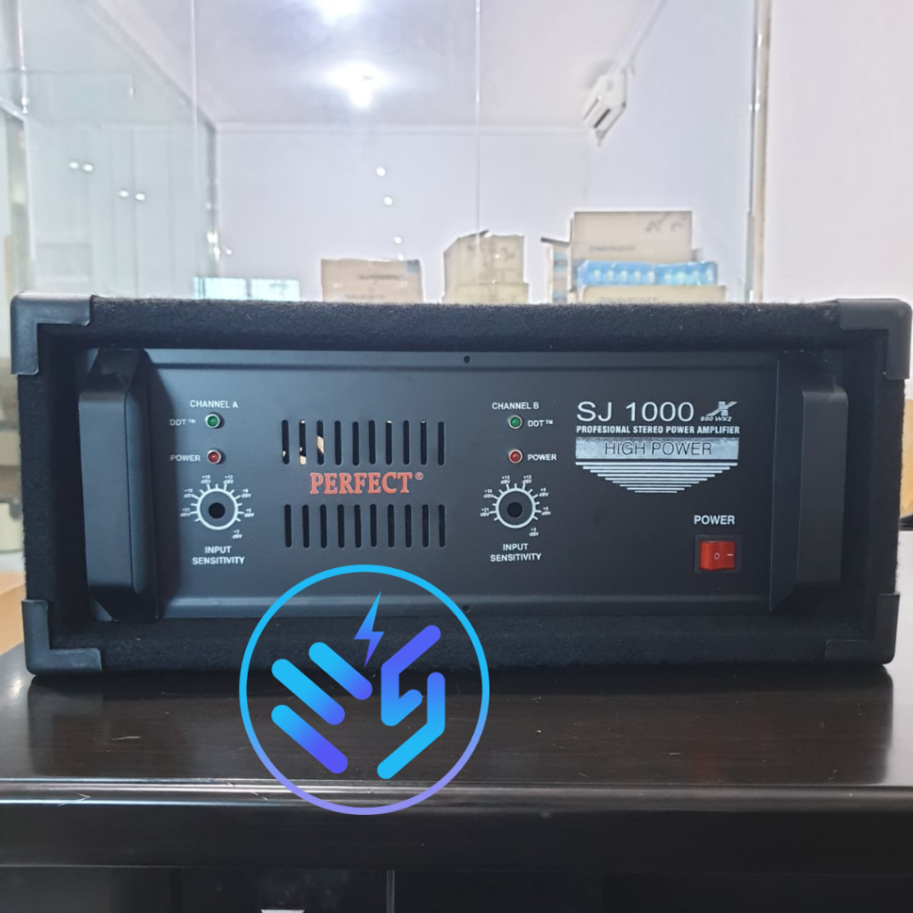 Box Power Amplifier 2 Channel Perfect SJ 1000 - Box Power Karpet Triplek 20mm