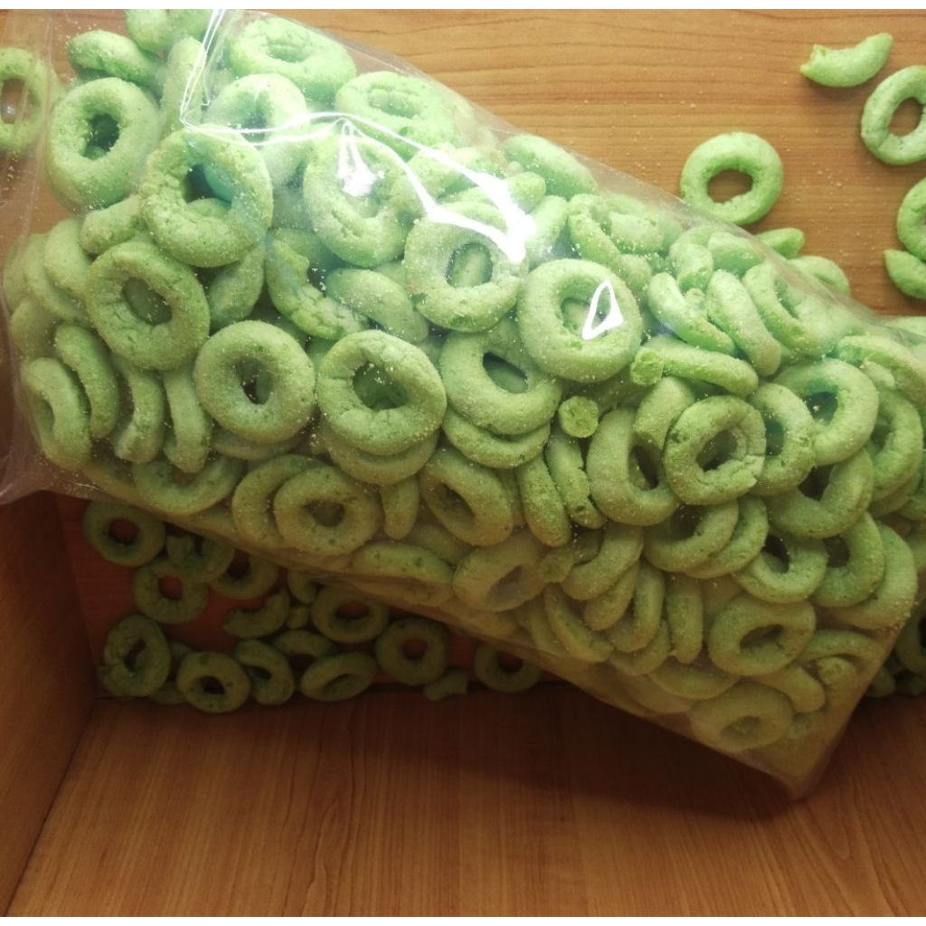 

Makanan Ringan Snack Ring Rasa Pandan 300g | Cemilan Manis