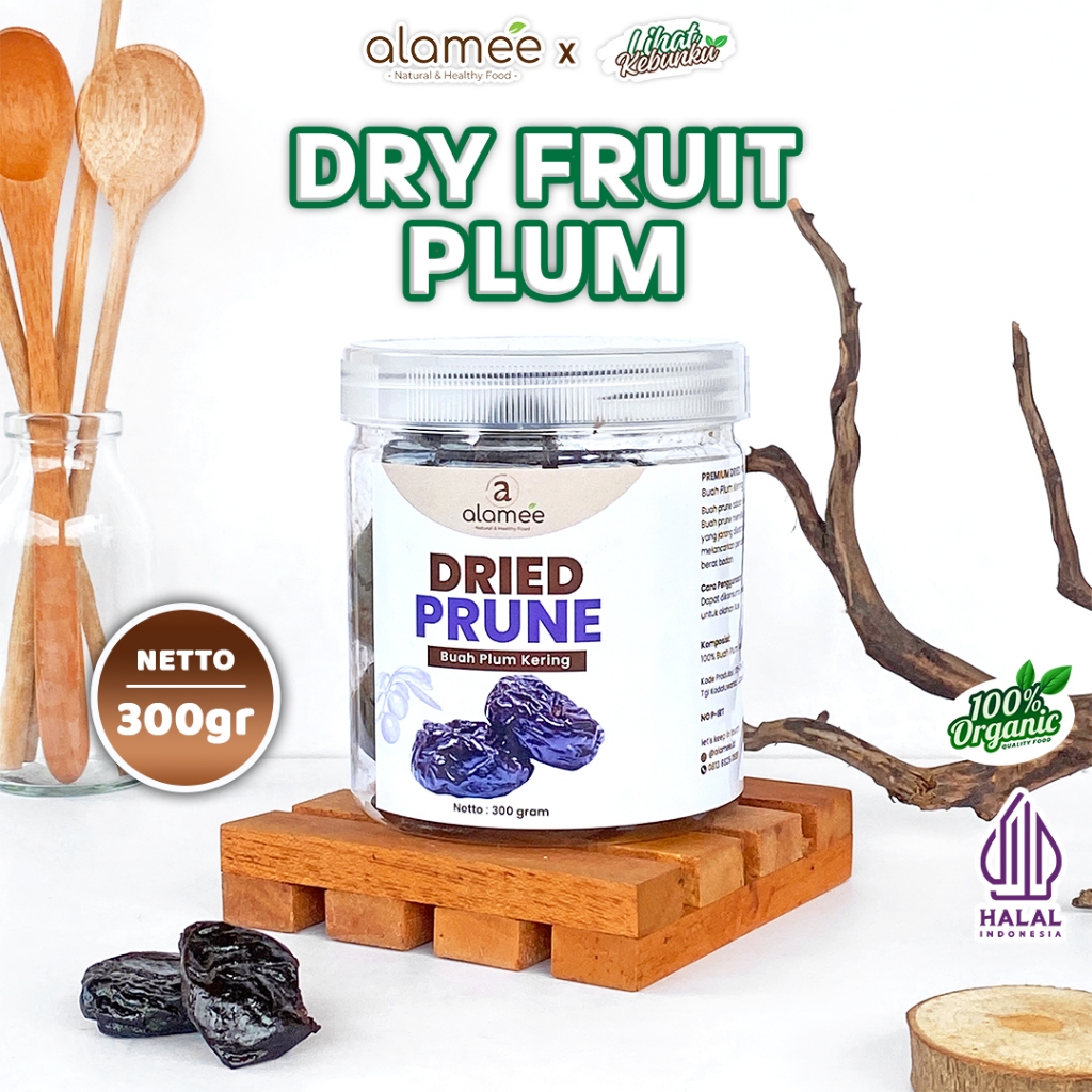 

ALAMEE Plum Kering Buah Prunes Cemilan Buah Dried Fruit 300gr LIHAT KEBUNKU