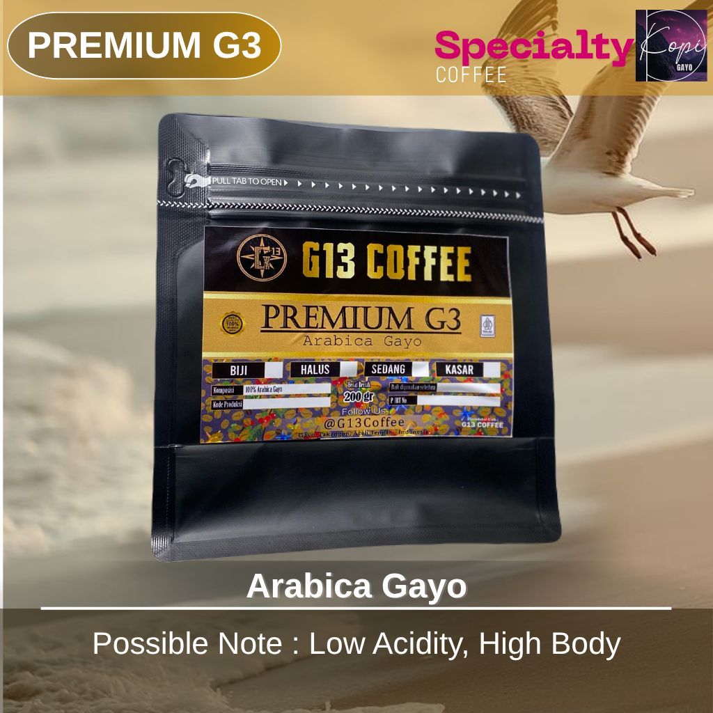 

Kopi Bubuk Gayo Arabika Premium G3 Arabica Biji / Bubuk