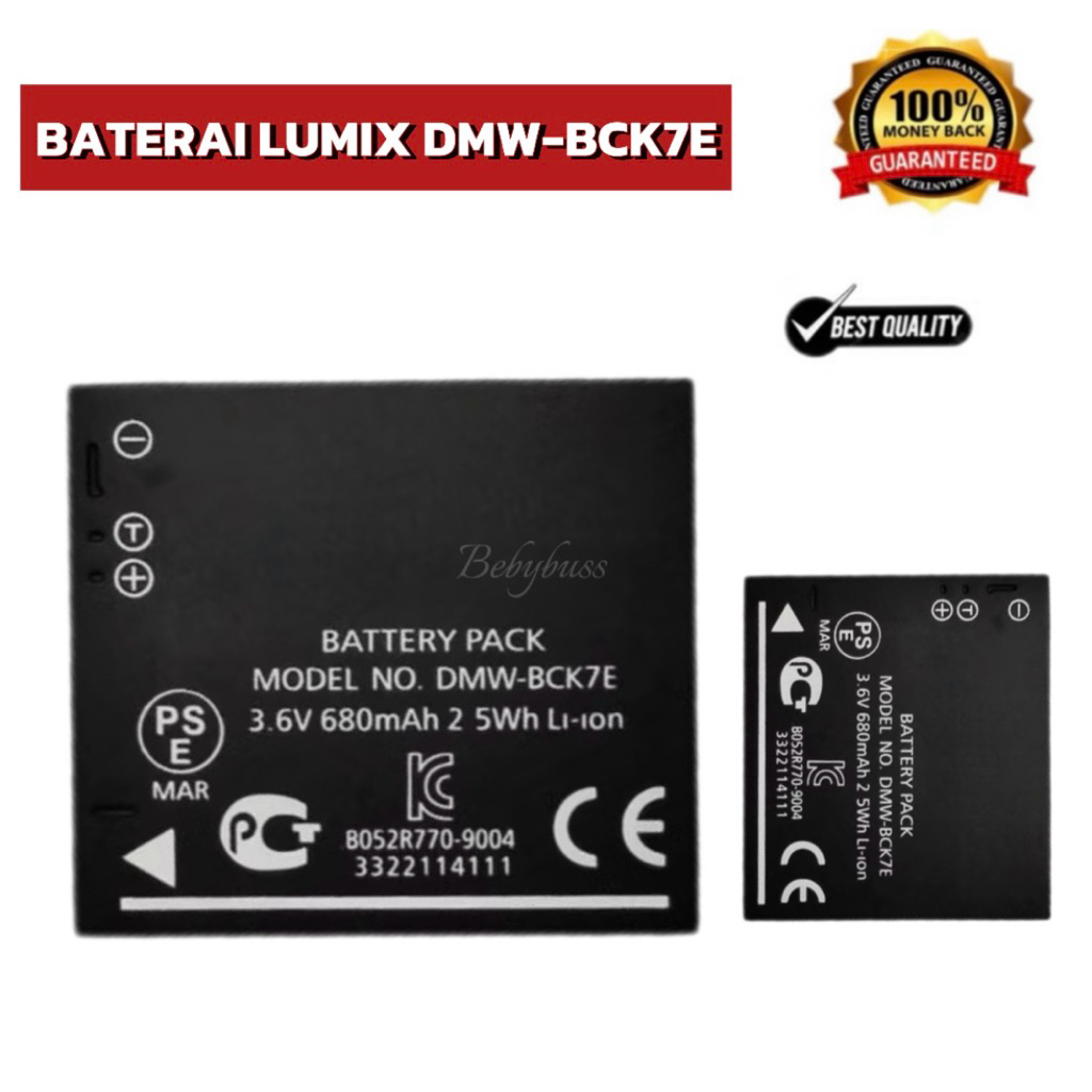 Baterai Kamera LUMIX PANASONIX DMW BCK7e Batrai FS18 FS22 FS35 Batere SZ5 SZ7 FH 25 27 FP 5 7 FS 16 