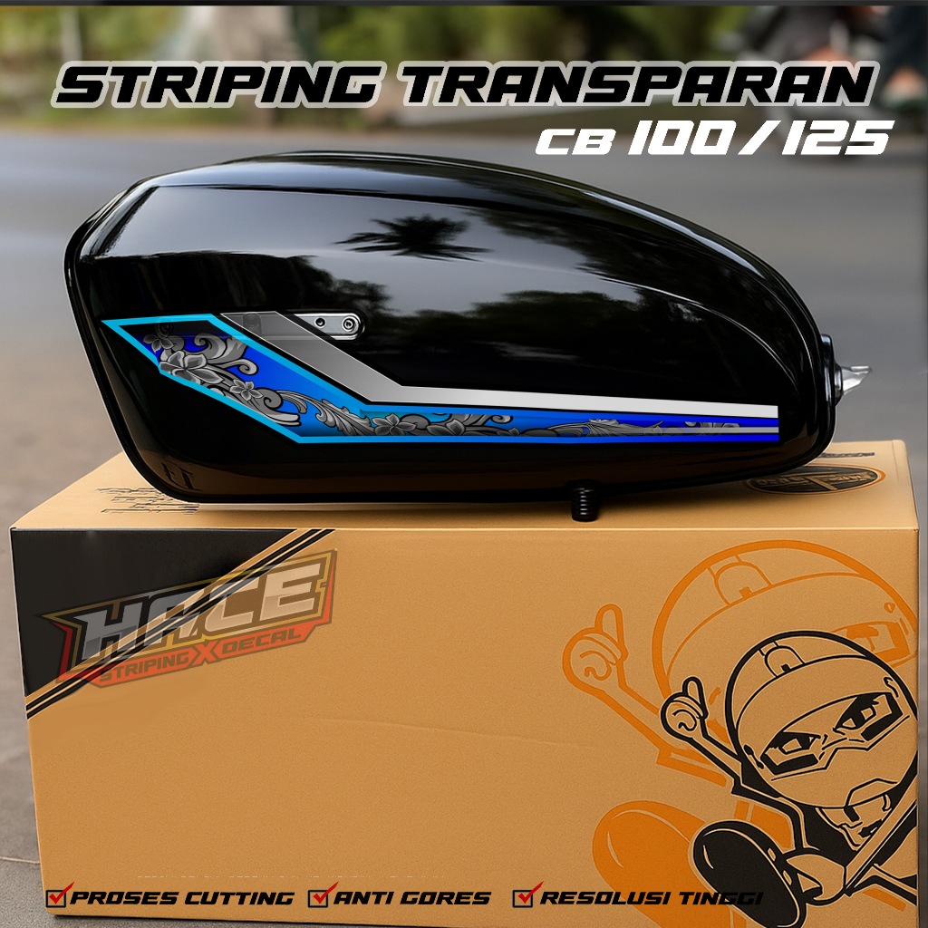 02 STICKER STRIPING MOTOR CB 100 - STICKER STRIPING MOTOR CB 100 PREMIUM GRAFHIC