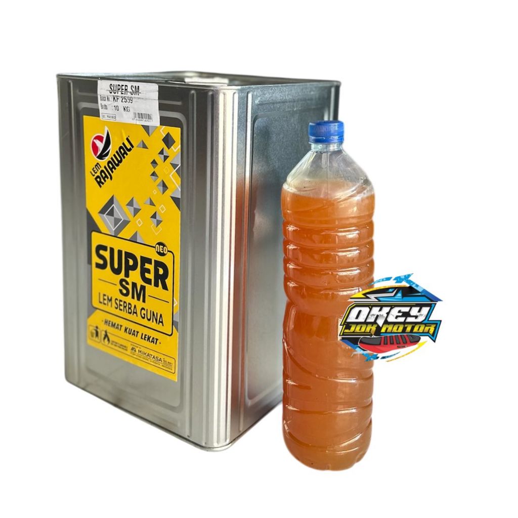 

lem serba guna asli merek rajawali/lem jok motor BOTOL BESAR