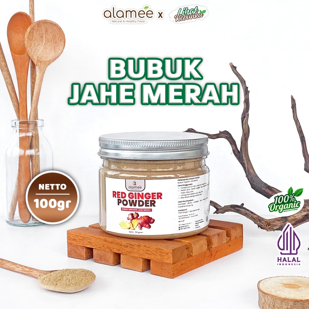 

ALAMEE Bubuk Jahe Merah Red Ginger Powder Serbuk Minuman Bumbu Dapur Masak Tanpa Gula 100gr LIHAT KEBUNKU