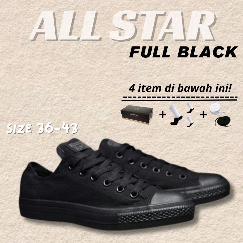 ALL STAR  CLASSIC FULL BLACK ORIGINAL [PREMIUM]