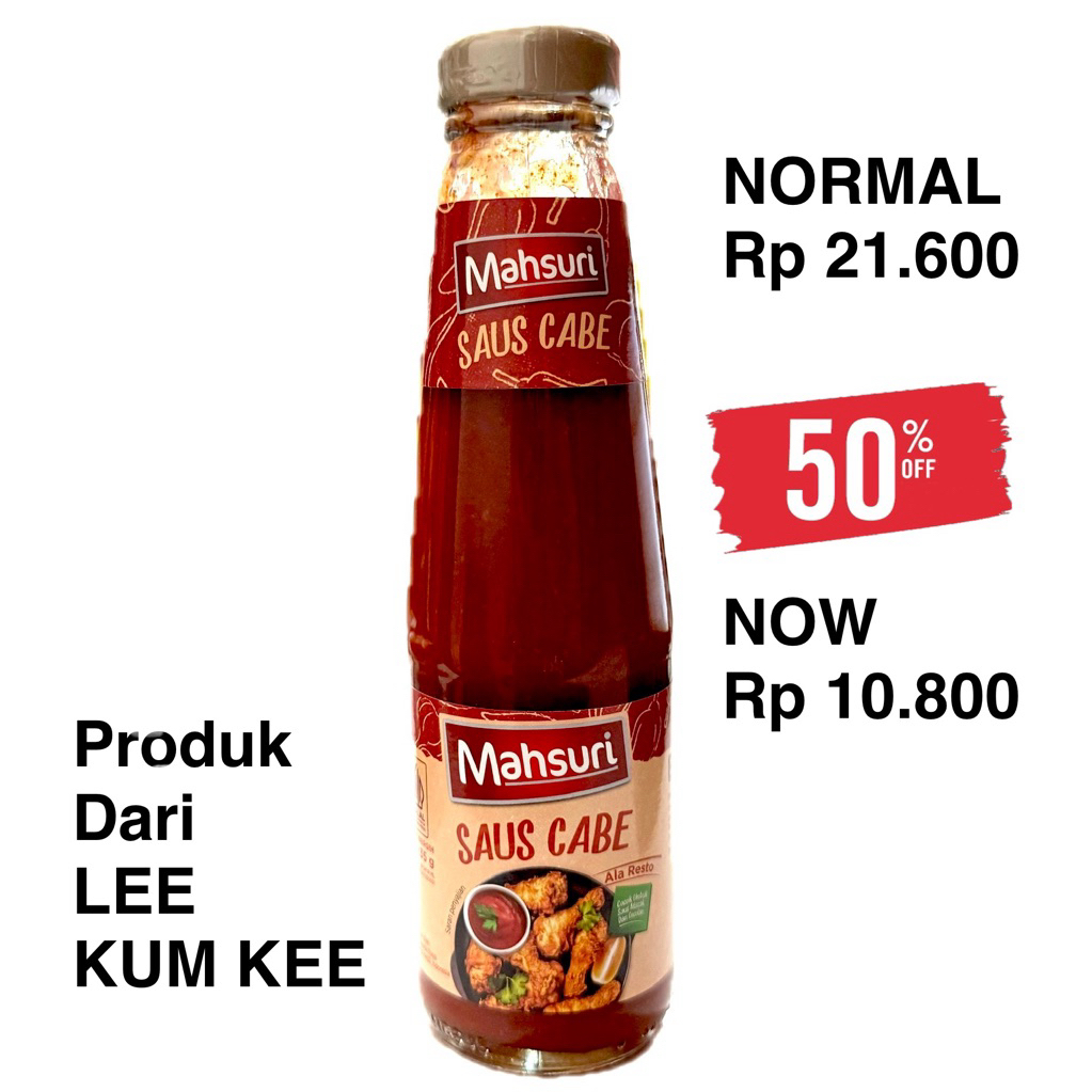 

Mahsuri Saus Cabe Ala Resto 235g